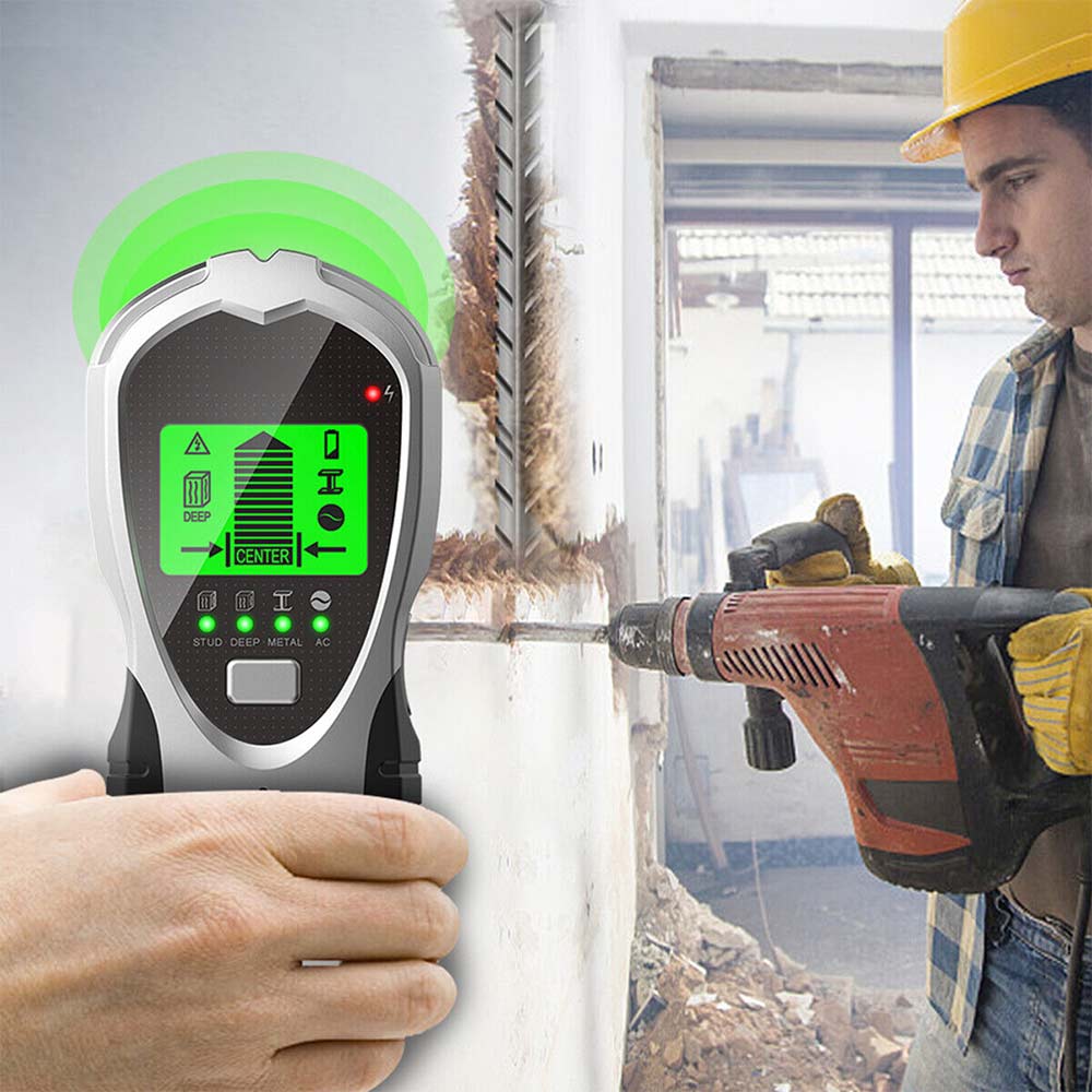 5 in 1 LCD Stud Finder Pipe Sensor Metals Wire Detector Electric Wall Scanner