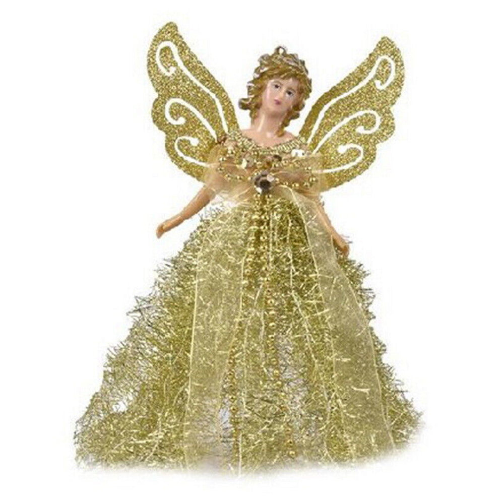 22*13cm Christmas Angel Fairy Xmas Tree Topper Ornaments Decoration