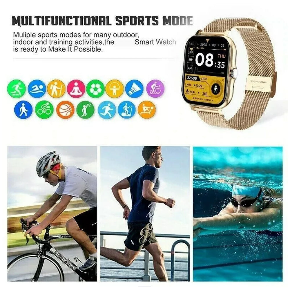 Smart Watch Women Men Heart Rate For iPhone Android Bluetooth Waterproof