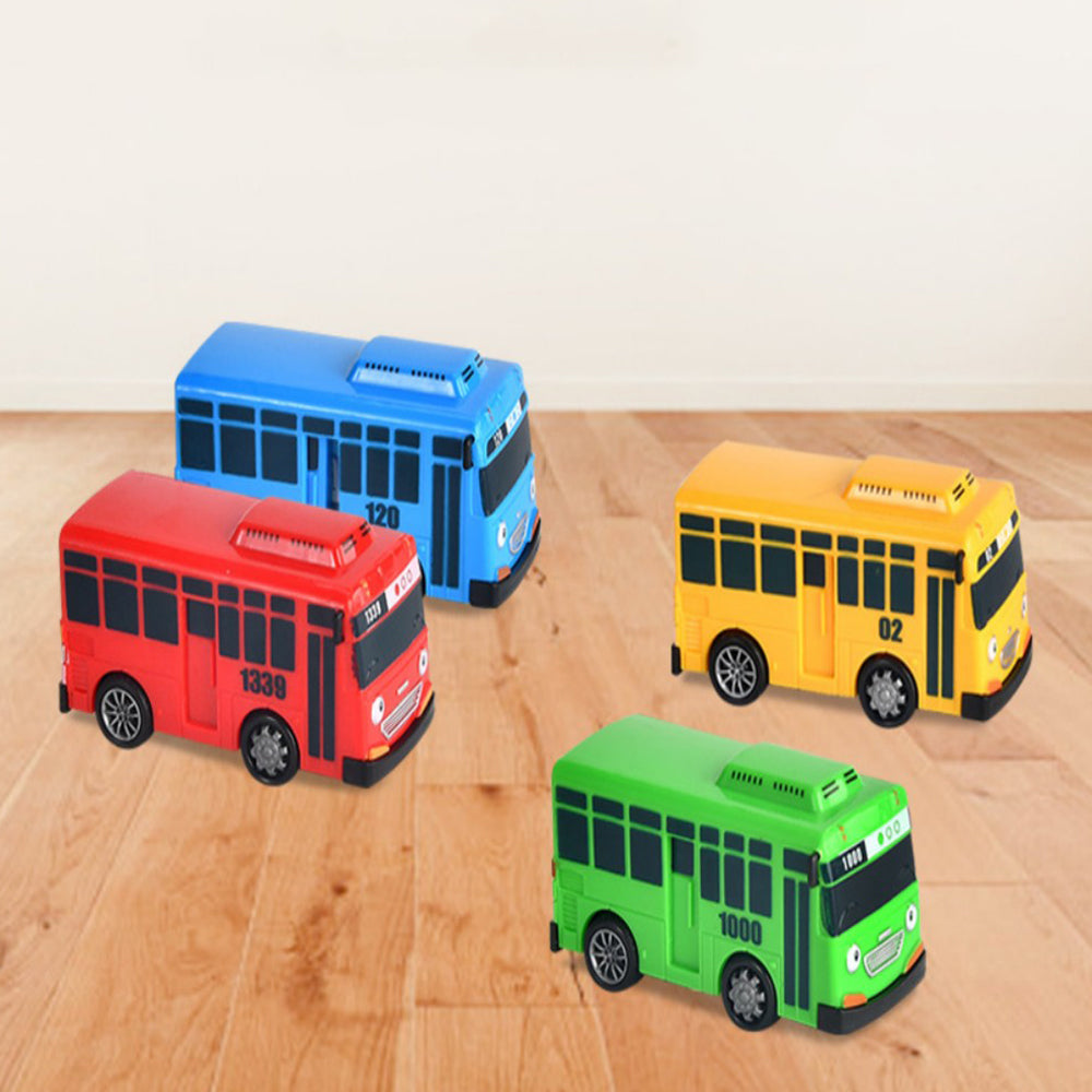 Min Bus Toy, Pull Back Mini Cars Toy, Little Bus Car Toy Set