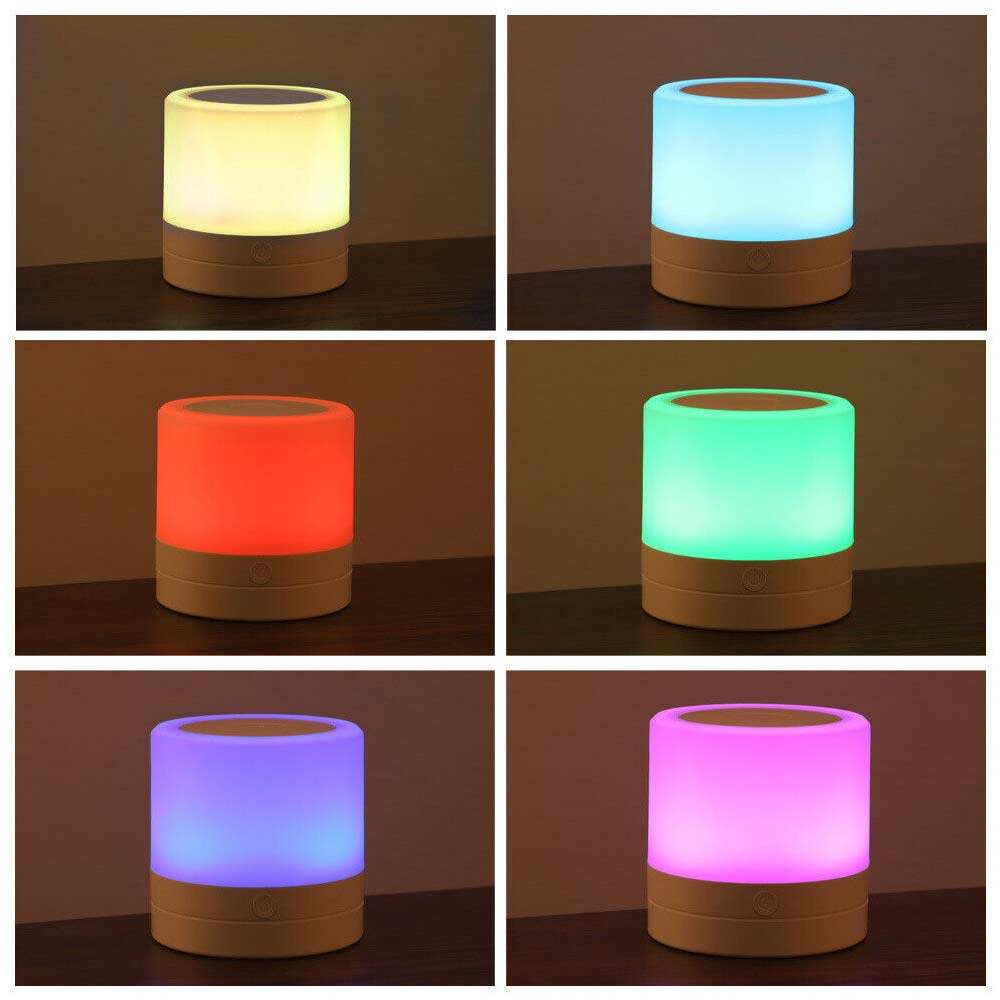Touch Night Light USB Rechargeable LED Bedside Table Lighting Lamp Dimmable Gift