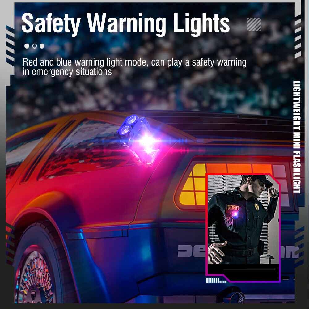 Mini Super Bright Flashlight Keychain Light Pocket Torch LED Rechargeable Lights