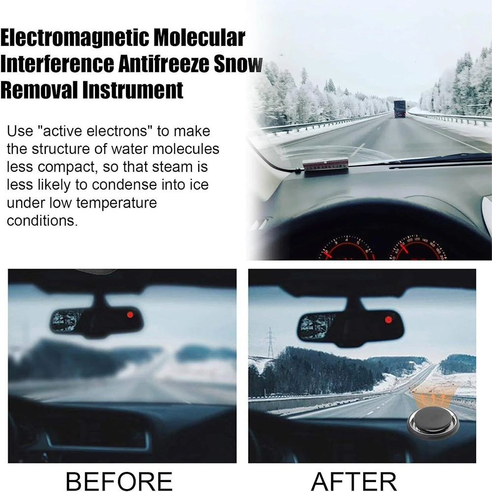 1X Electromagnetic Car Snow Removal Tool - Solar Defroster & Ice Melting Deicer