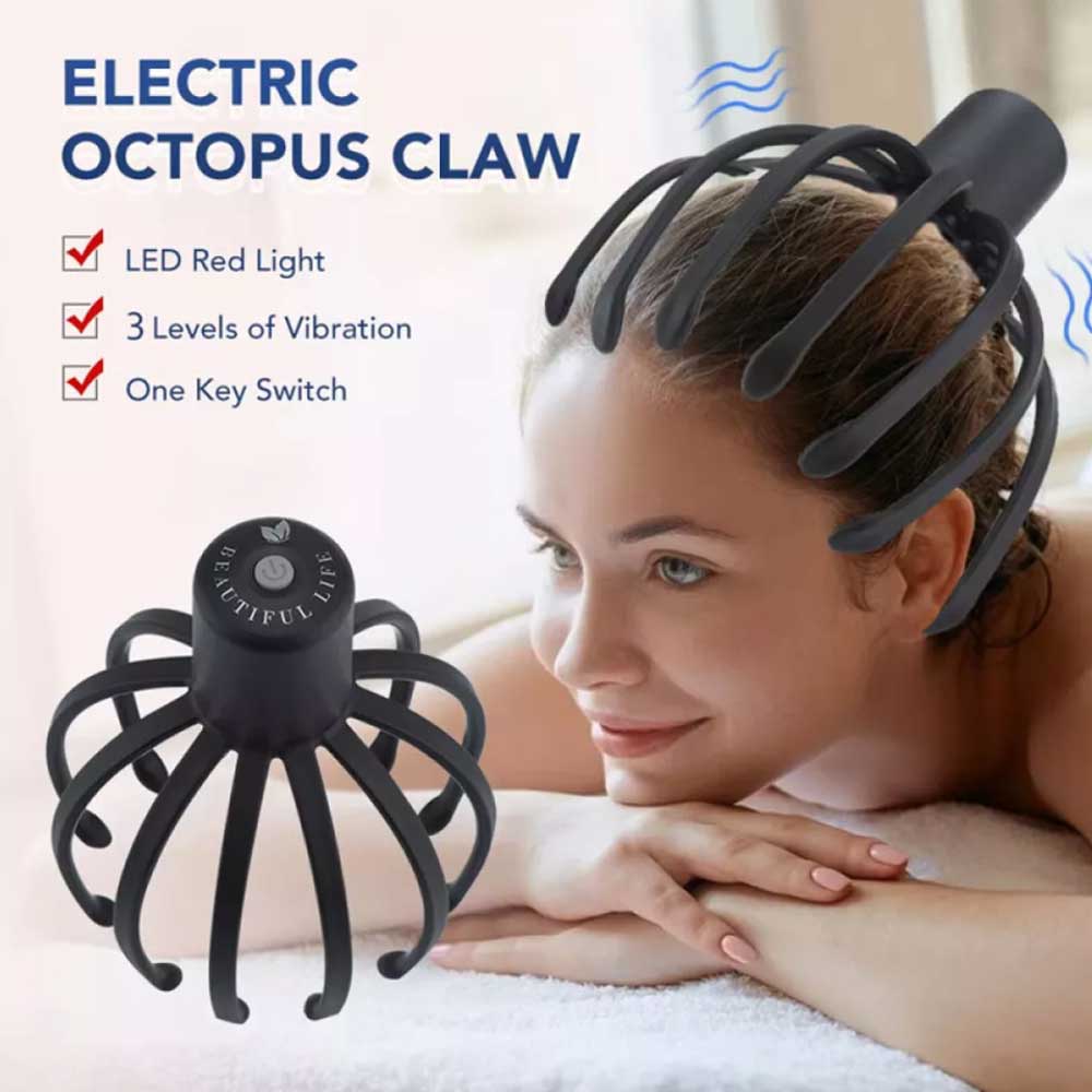 Octopus Scalp Massager, Electric Scalp Massager with 3 Modes Head Massager Relax
