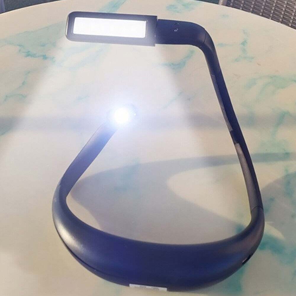 2000mah LED Neck Reading Light Flexible USB Rechargeable Hand Free Bed Nigh Lamp
