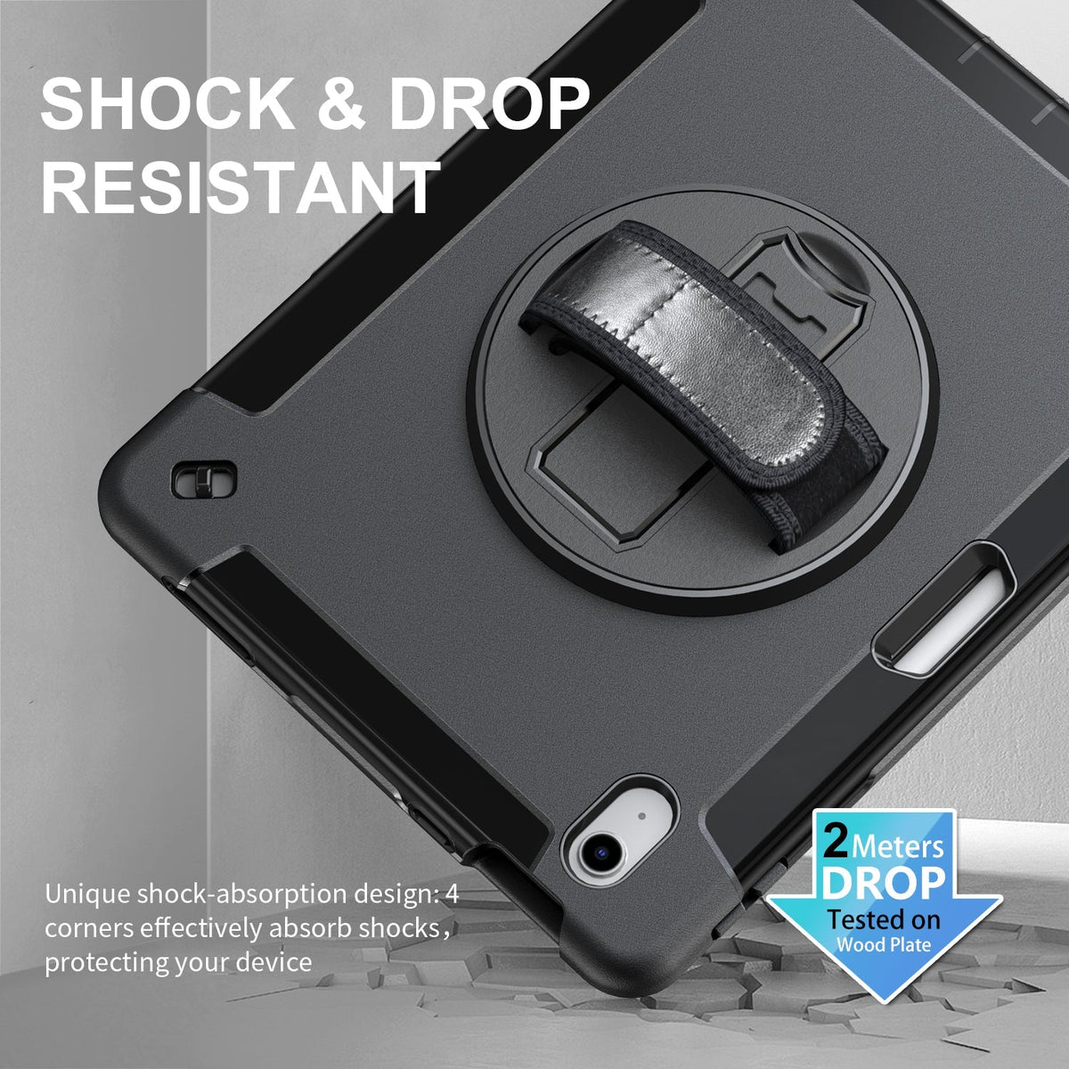 Rugged Shockproof Outdoor Case for  iPad Pro 11‘’M4 with Holder Pen Slot Military Grade All-Round Protective Cover