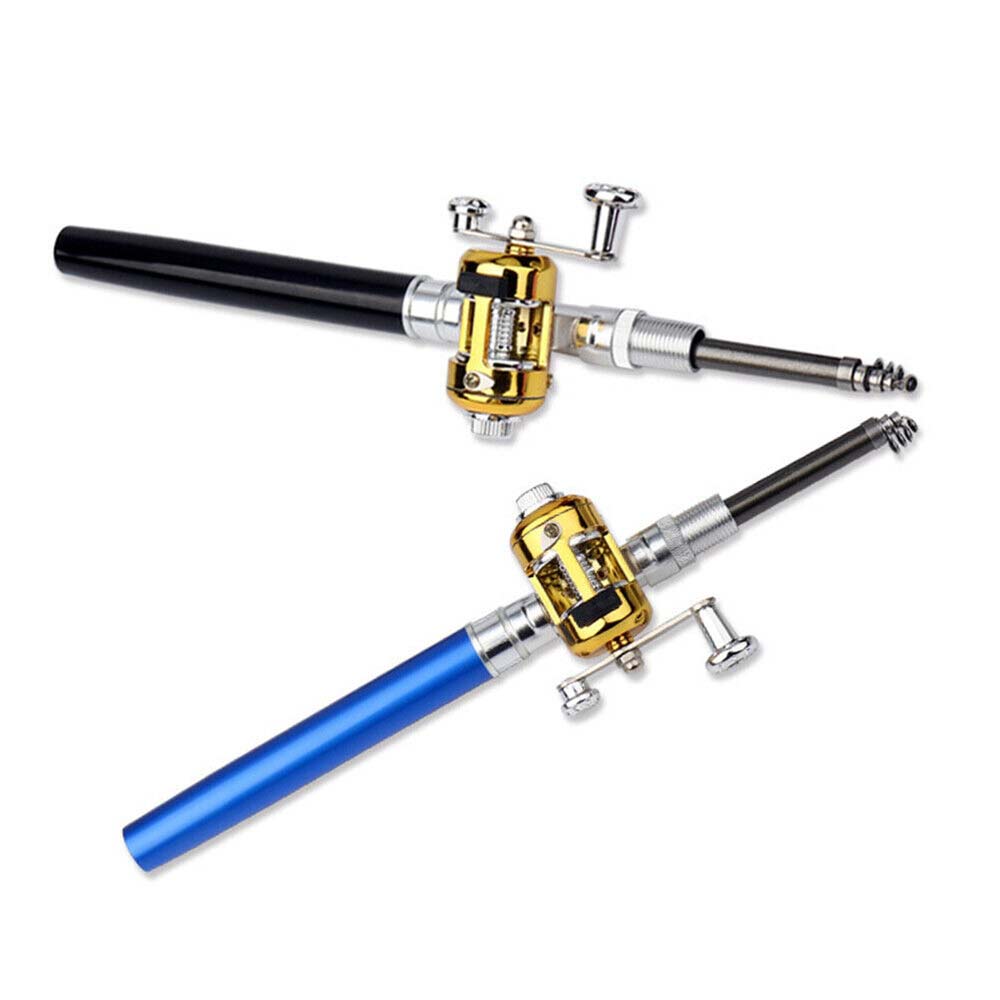 Portable Pocket Size Fishing Rod Telescopic Pen Fishing Pole and Reel Combo