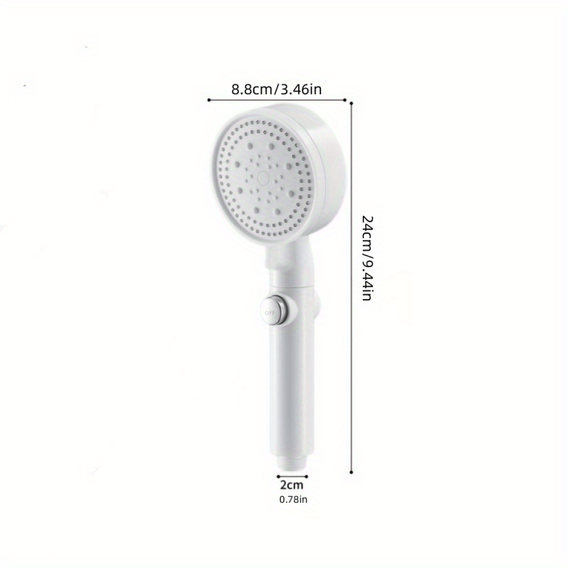 1pc High-Pressure Shower Head, Multi-Functional Hand Held Sprinkler With 5 Modes