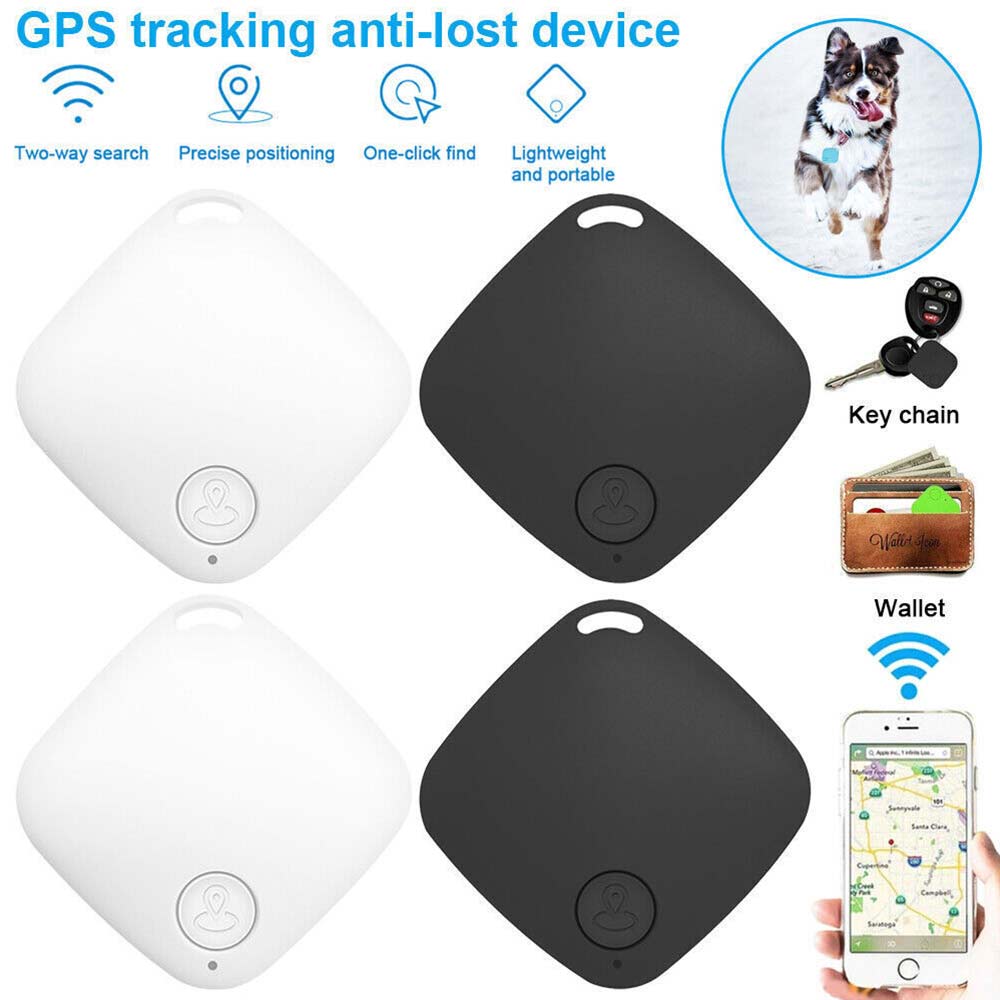 4Pack GPS Tracker Wireless Bluetooth Anti-Lost Wallet Key Pet Locator Finder