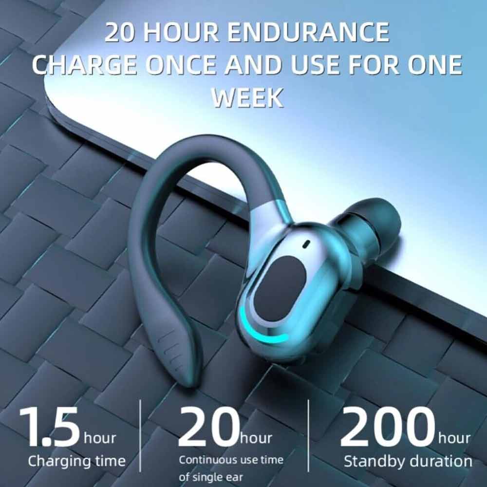 Wireless Bluetooth Headset Mobile Phone Hands Free Earpiece for Samsung iPhone