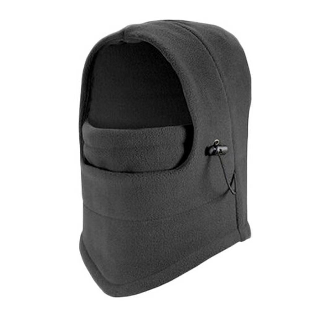 Winter Ski Warm Hood – Outdoor Double Layer Thick Fleece Windproof Cap