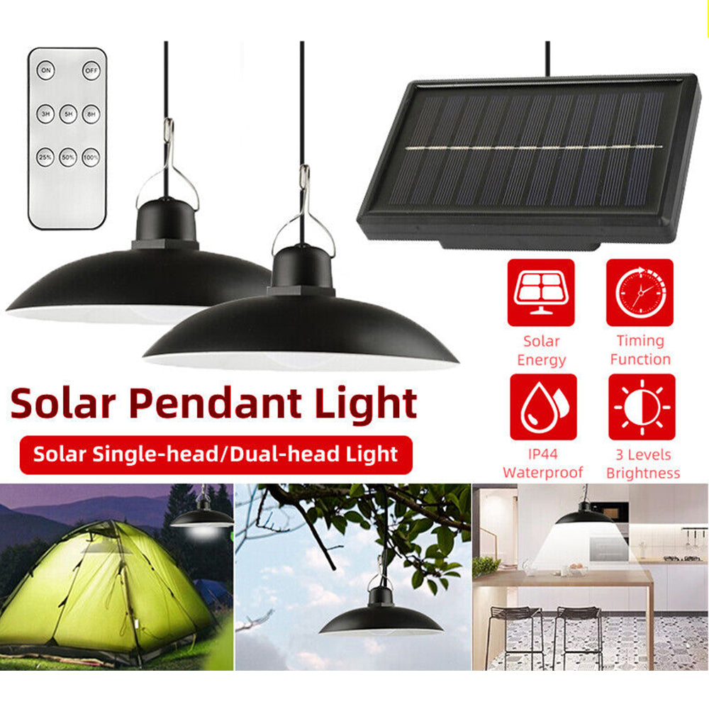 Solar Power Light Outdoor Hanging Pendant Garden Yard Tent  Remote Control