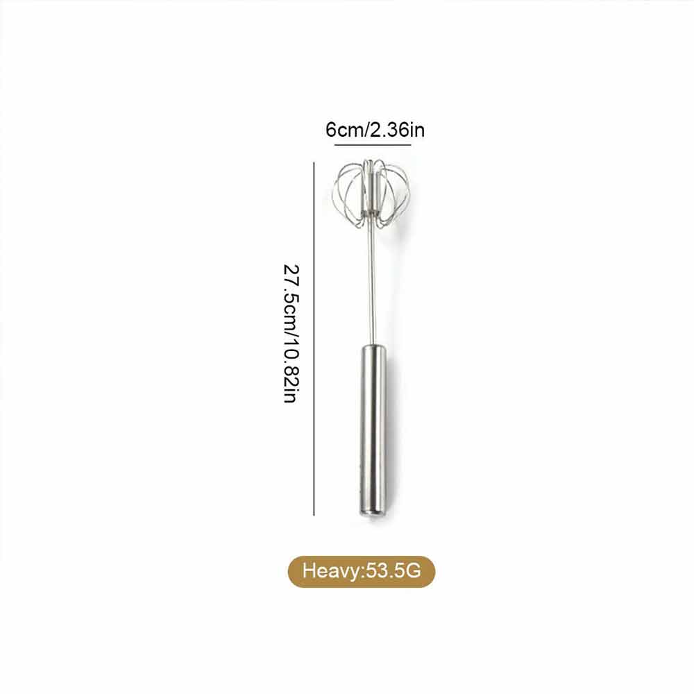Semi Automatic Stainless Whisks Hand Push Egg Beater Milk Whip Mixer Easy Whisk