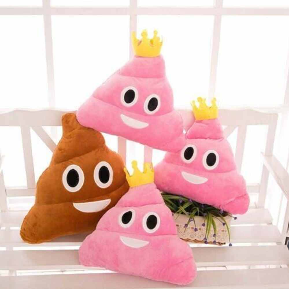 30cm Poo Family Emoji Emotion Pillow Stuffed Plush Cushion Pillow Funny Doll