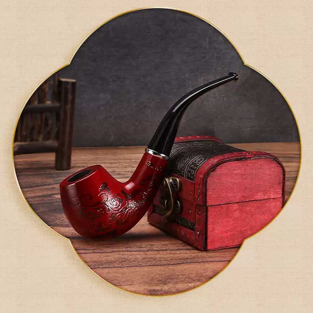 Vintage Wooden Pipes Smoking Pipe Durable Tobacco Cigar Cigarette Unique Gift