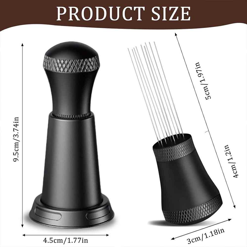 Coffee Tamper Distributor & WDT Tool – Espresso Coffee Distribution Needle Set