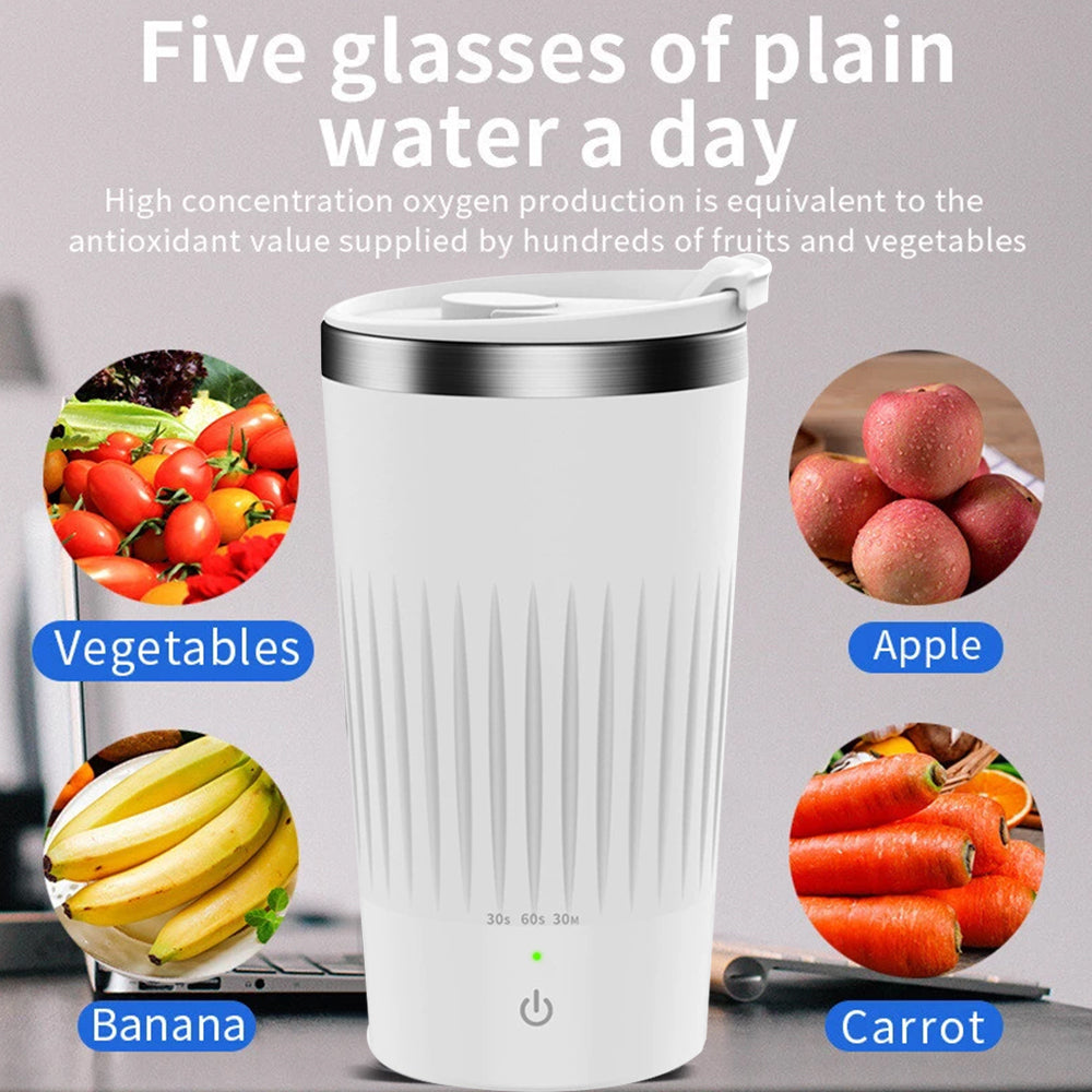 400ml Self Stirring Mug – Auto Mixing Electric Cup for Coffee, Tea, Protein Shakes & Beer
