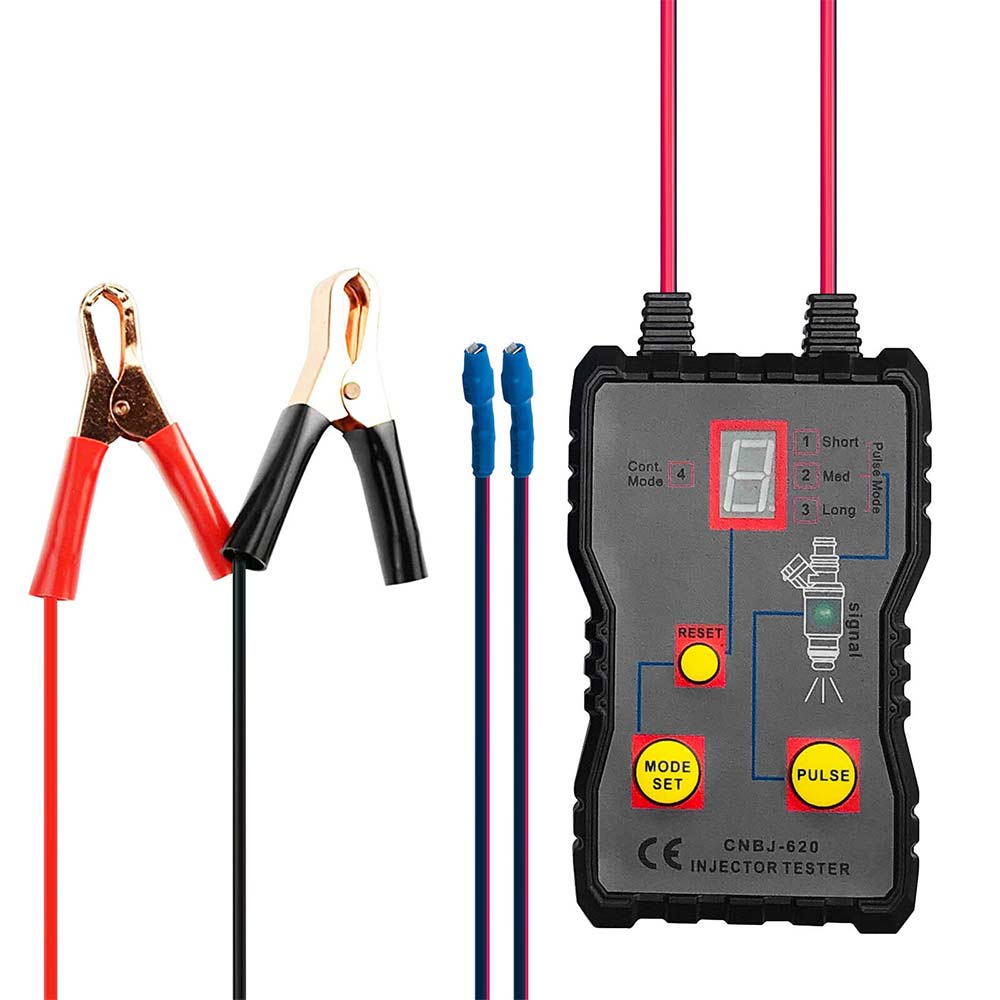 Fuel Injector Tester 4 Pluse Modes Cleaner Adapter Cleaning Tool Kit Universal