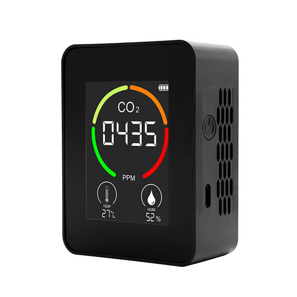 3in1 Portable Carbon Dioxide Detector with LCD Digital Temp Humidity CO2 Meter