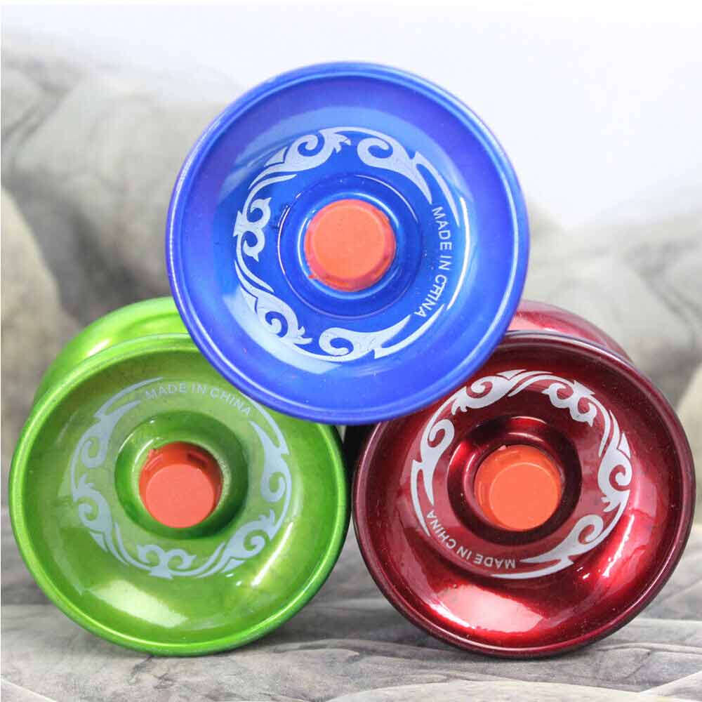 4PCS Aluminum Professional Yo-Yo Bundle Bearing Ball Kids Toy Magic YoYo