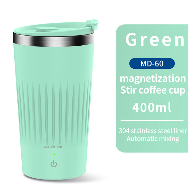 400ml Self Stirring Mug – Auto Mixing Electric Cup for Coffee, Tea, Protein Shakes & Beer