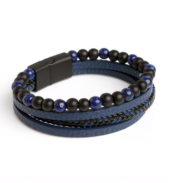 Braided Fashion Bracelets PU Leather Bracelet Bangle Wrap Wristband