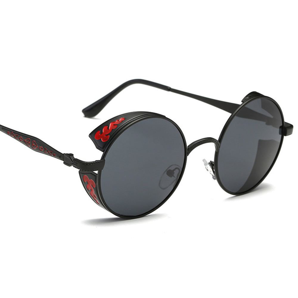 Steampunk Polarized Sunglasses Men Women UV400 Driving Retro Round Glasses