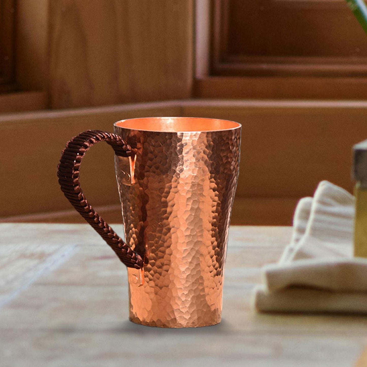00ml Copper Mug – Hammered Moscow Mule Cup for Coffee, Tea & Cocktails