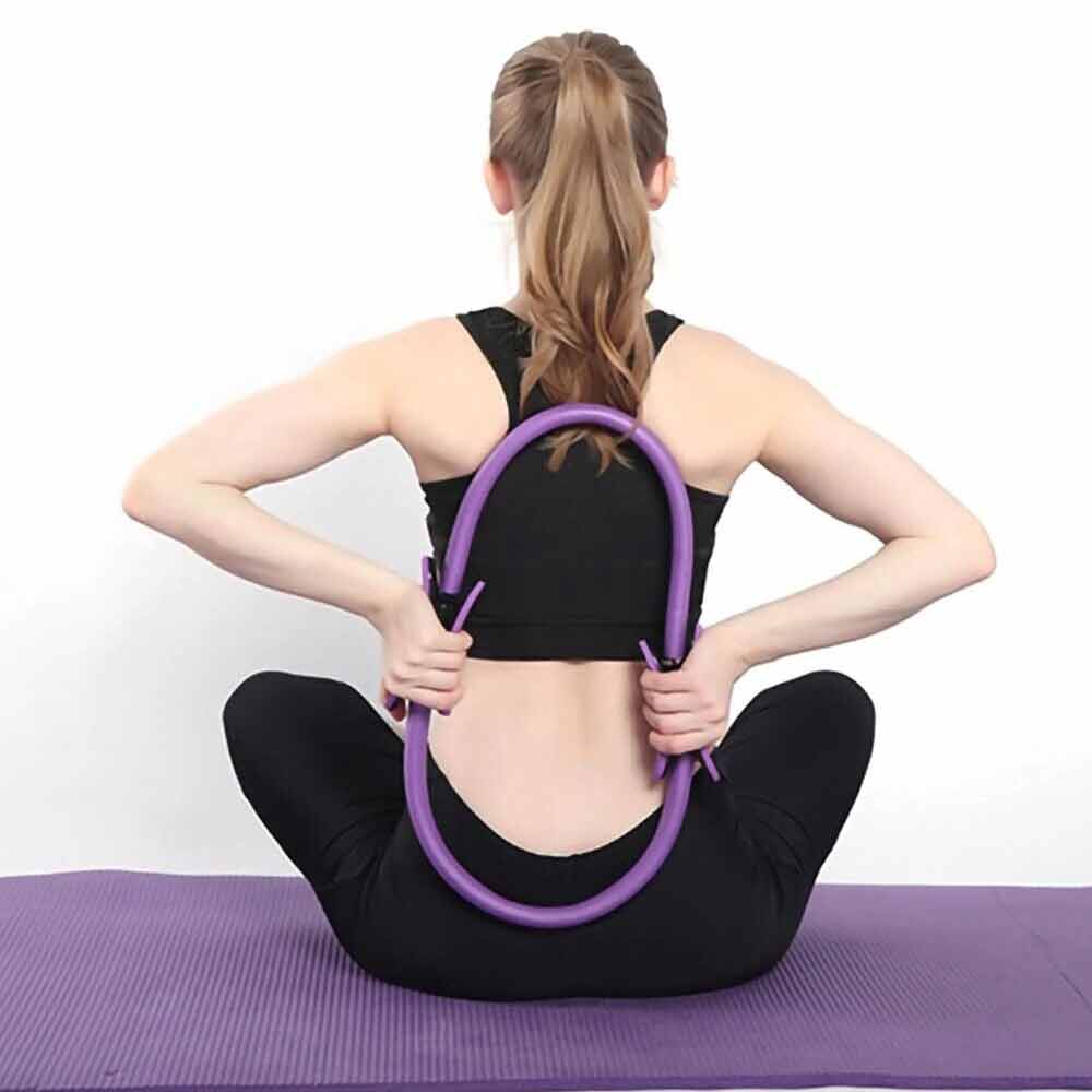 Pilates Ring Exercise Resistance Yoga Gym Rings Fitness Magic Circle Foam Grip