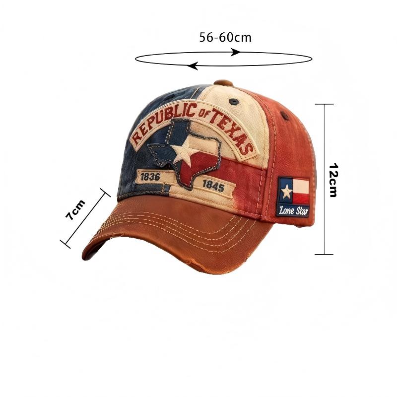 Lone Star Legacy Texas Republic Baseball Cap (1836-1845) Vintage Washed Texas Pride Hat Unisex Adjustable