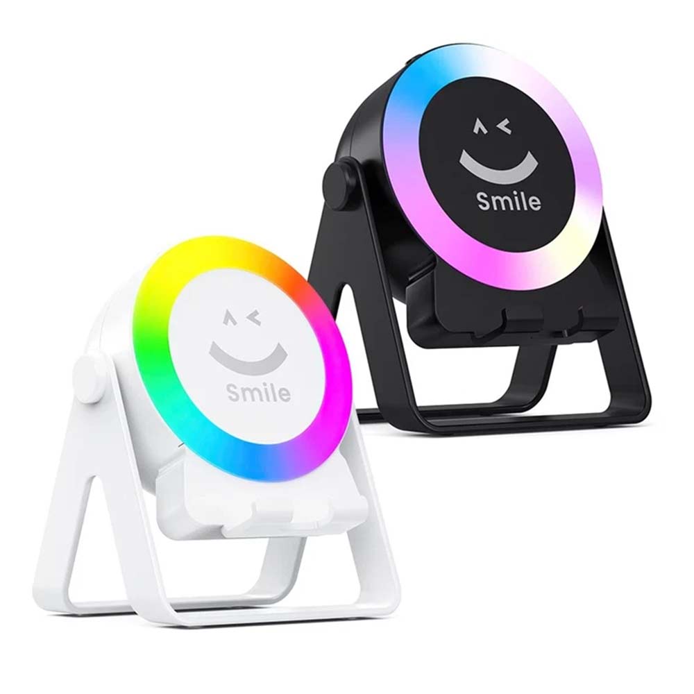 4-in-1 Wireless Induction Bluetooth Speaker - Rechargeable Phone Stand with Light