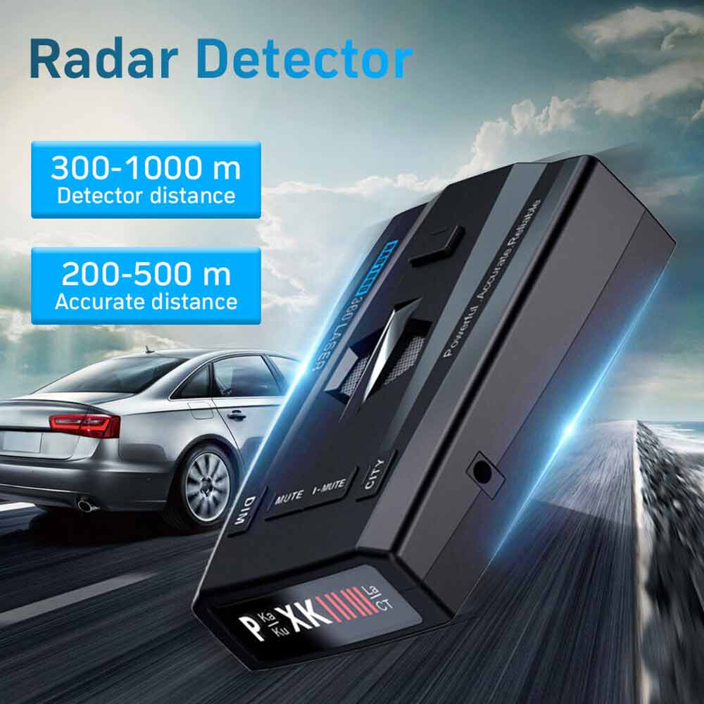 Universal Car Radar Detector – 360° Full-Band Laser & Radar Alert with Voice Warnings