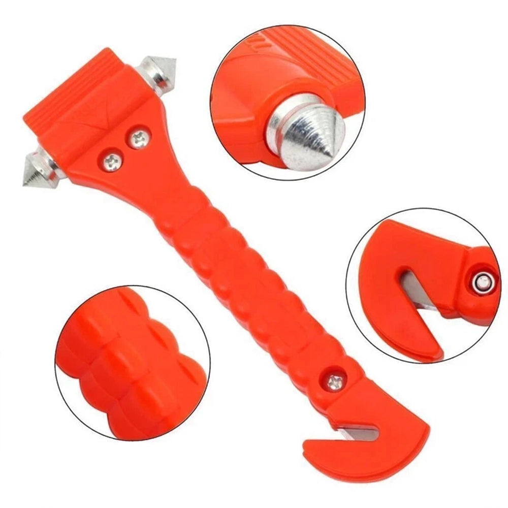 4-Pack Emergency Hammer – Car Window Breaker & Seatbelt Cutter Escape Tool