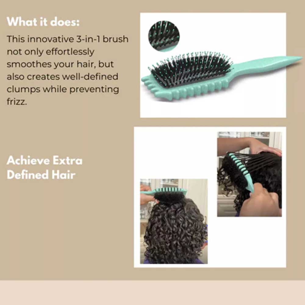 Women Curl Define Styling Defining Brush Hair Stylishing Tool Curl Brush Comb
