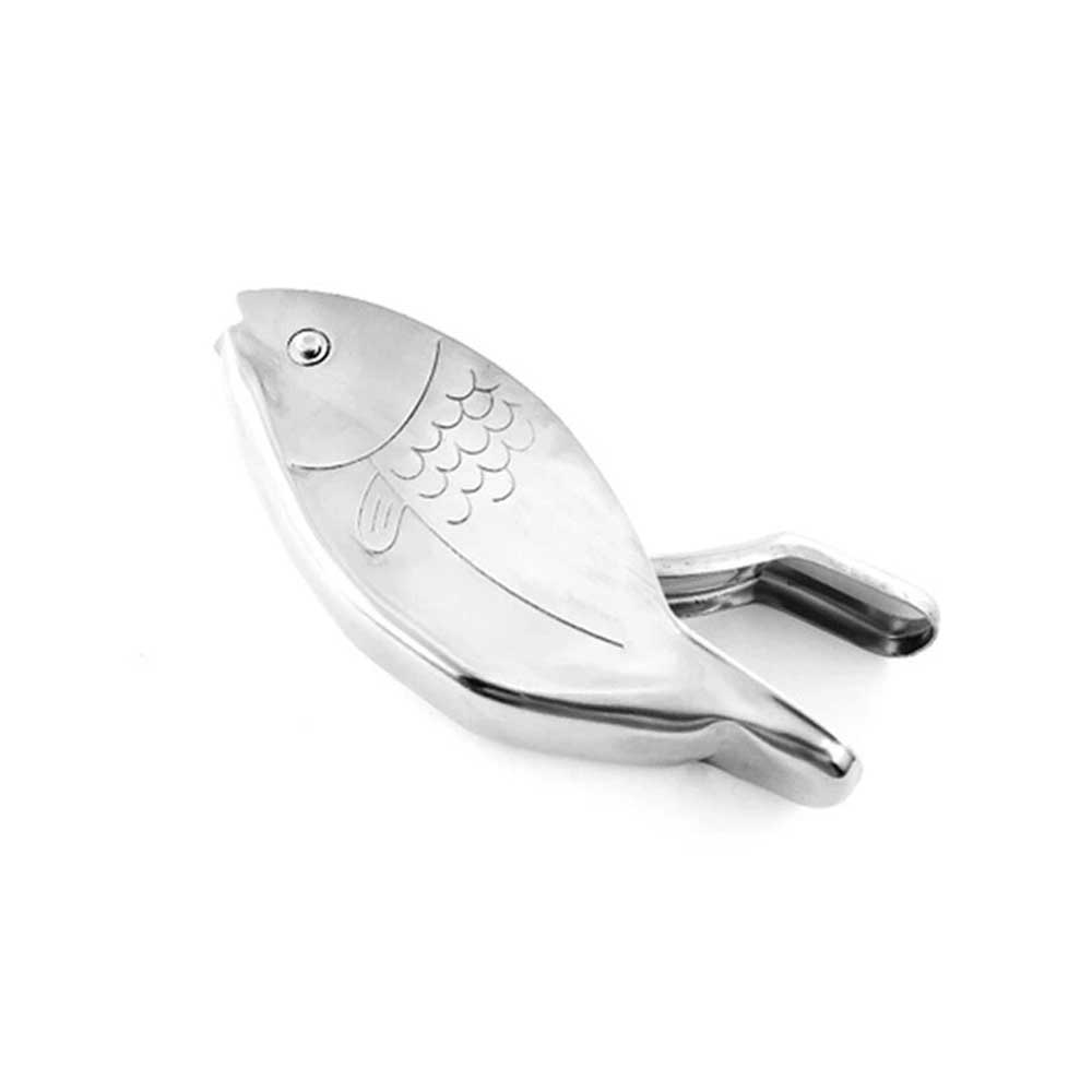 Stainless Steel Lemon Squeezer - Fish Shape Manual Juicer for Lime & Citrus