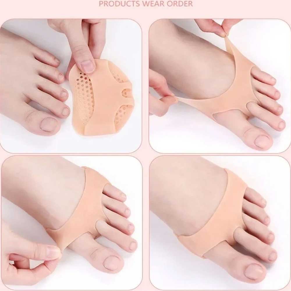 10 PAIRS SILICONE METATARSAL PADS - TOE SEPARATOR ORTHOTICS FOOT CARE INSOLE