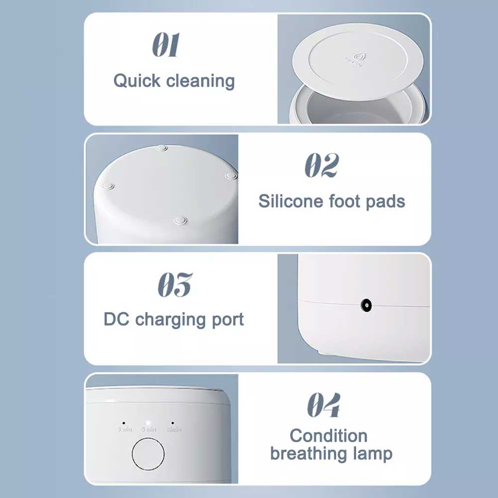 Portable Ultrasonic Jewelry Cleaner 45KHz Ultrasonic Retainer Cleaning Machine