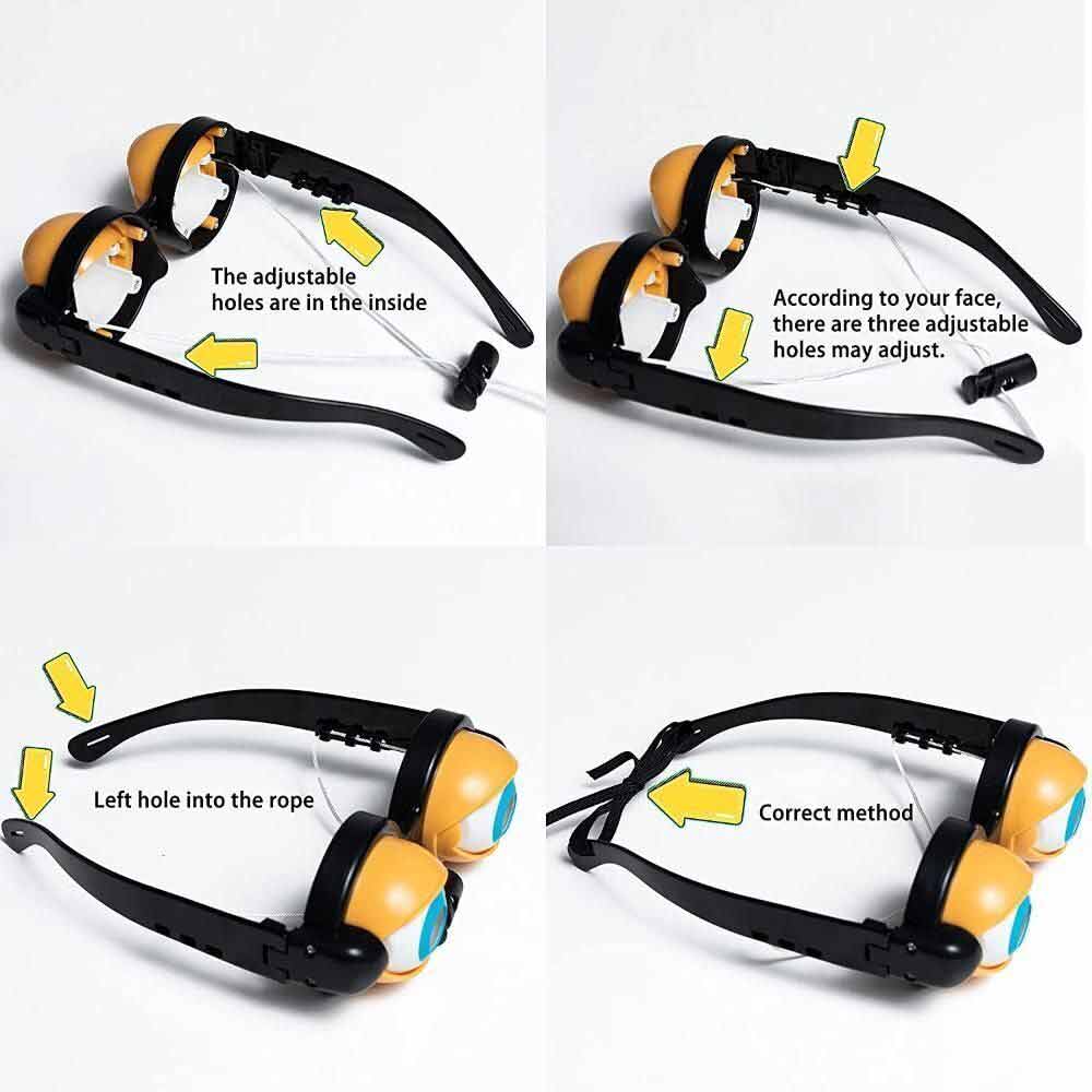 Funny Glasses Crazy Eyes Props Toy Pranks Adult Kids Party Eyewear Crazy Blink