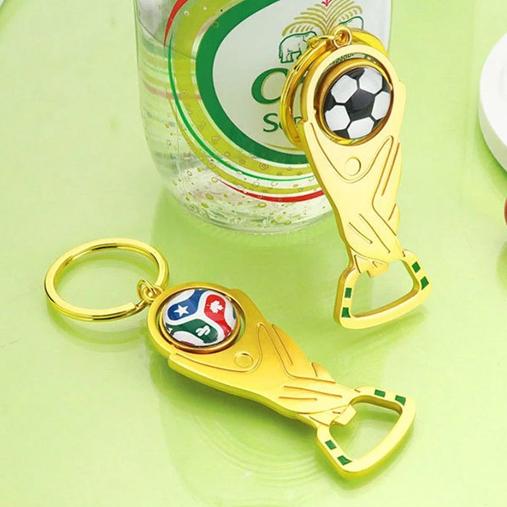 2PCS Mini 2026 FIFA World Cup Keychain - Football Pendant & Bottle Opener for Fans