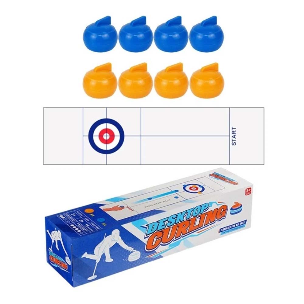 Tabletop Curling Game – Compact Indoor Sports Game for Family & Friends