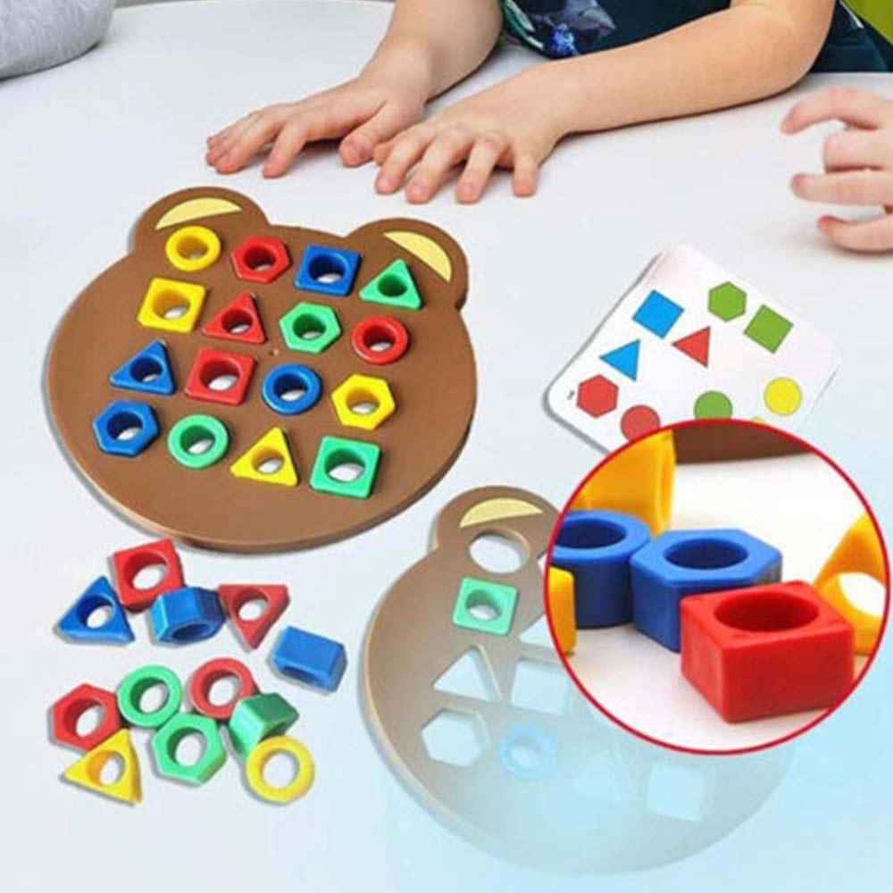 Shape Matching Board Game Color Sensory Educational Toy Shape Quick Matching
