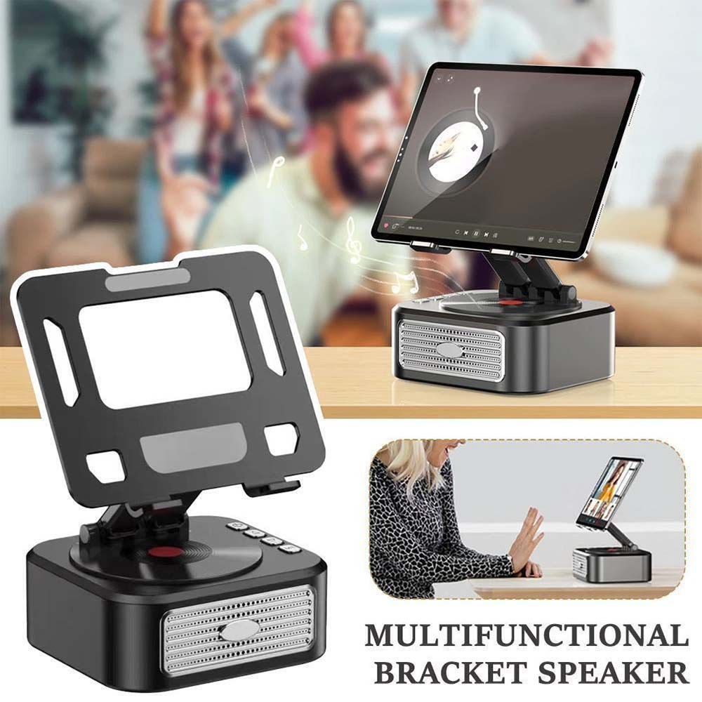 Bluetooth Speaker Phone & Tablet Stand – Adjustable with Wireless Bluetooth Speakers