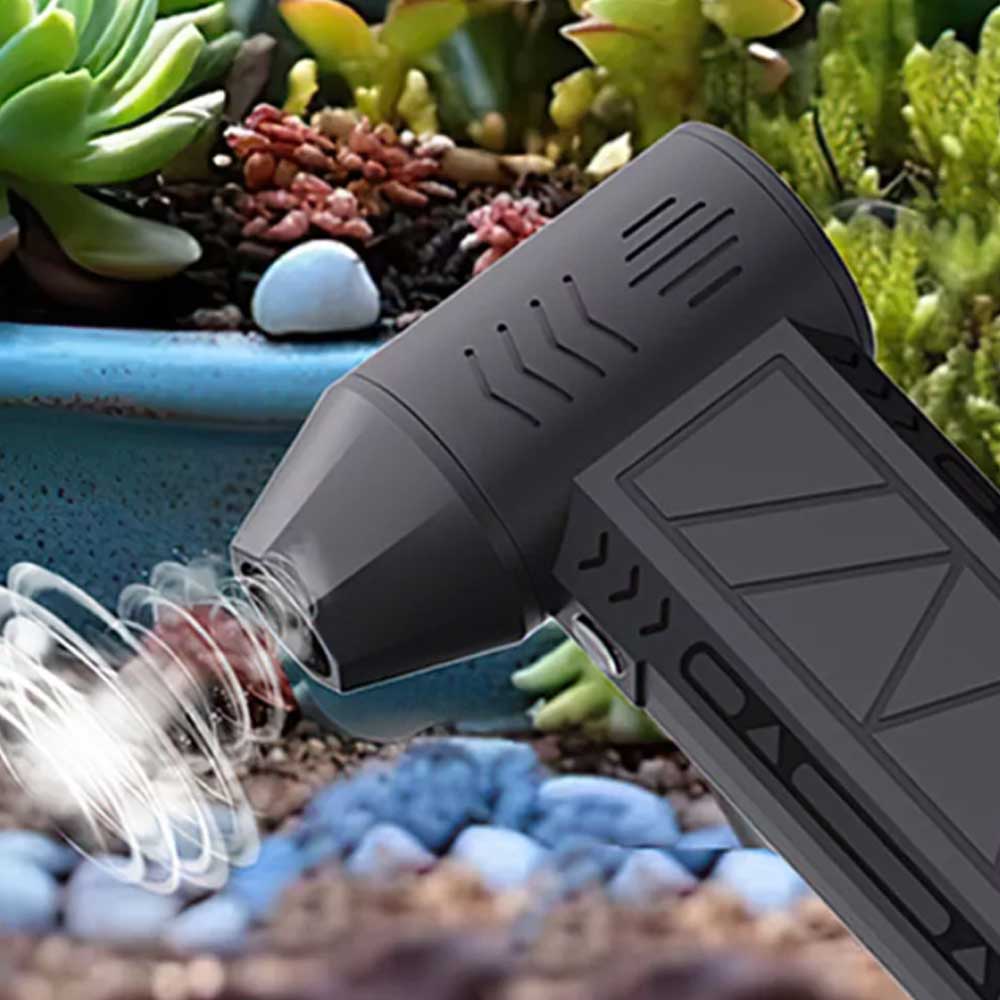 130,000 RPM Cordless Air Duster – Handheld Turbo Blower, 200W High-Speed Dust Cleaning Gun with Type-C Charging
