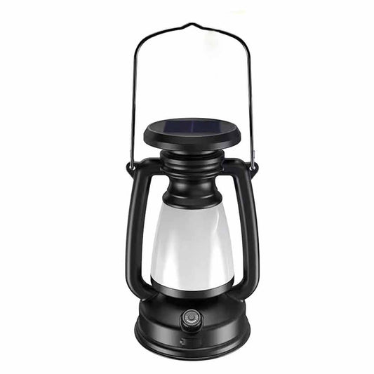 Solar Camping Lantern – USB Rechargeable LED Tent Light with Rotary Dimming