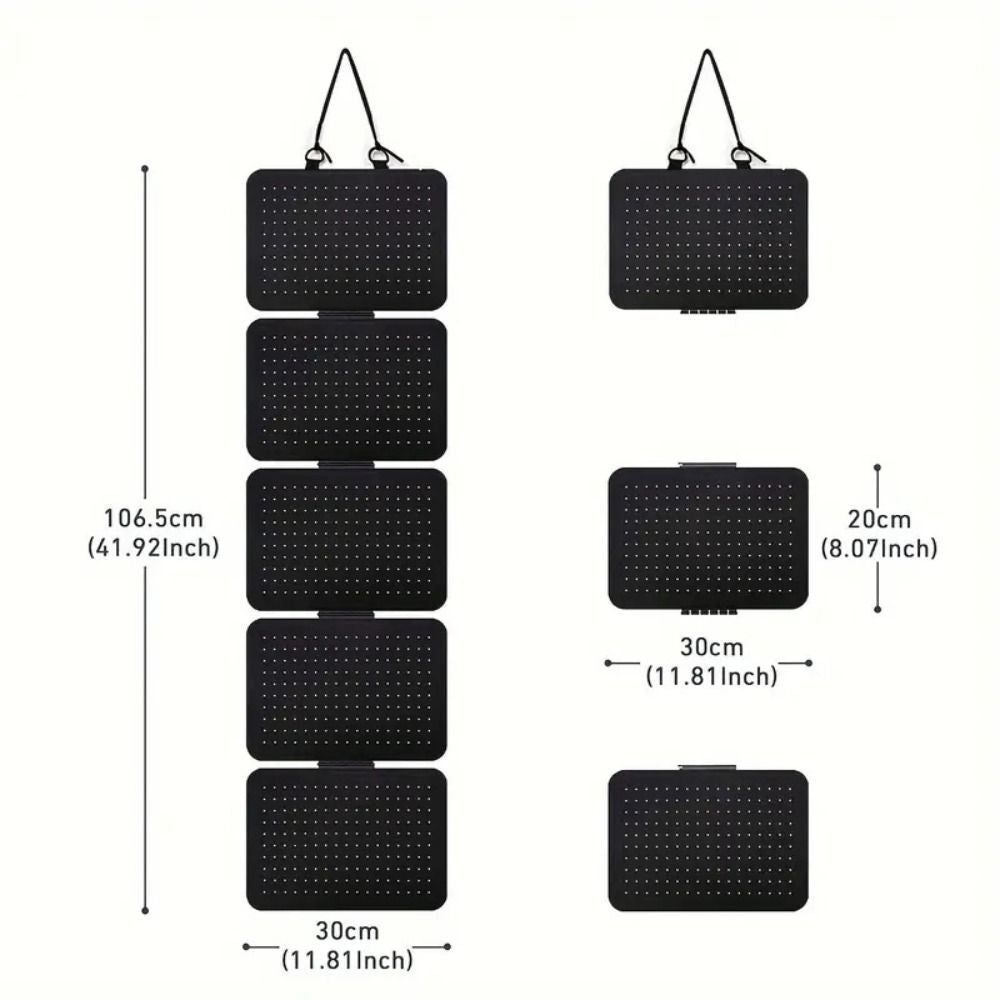 "5 Levels Foldable Felt Jewelry Organizer Wall Hanging Earring Display Bag Storage Bag
"