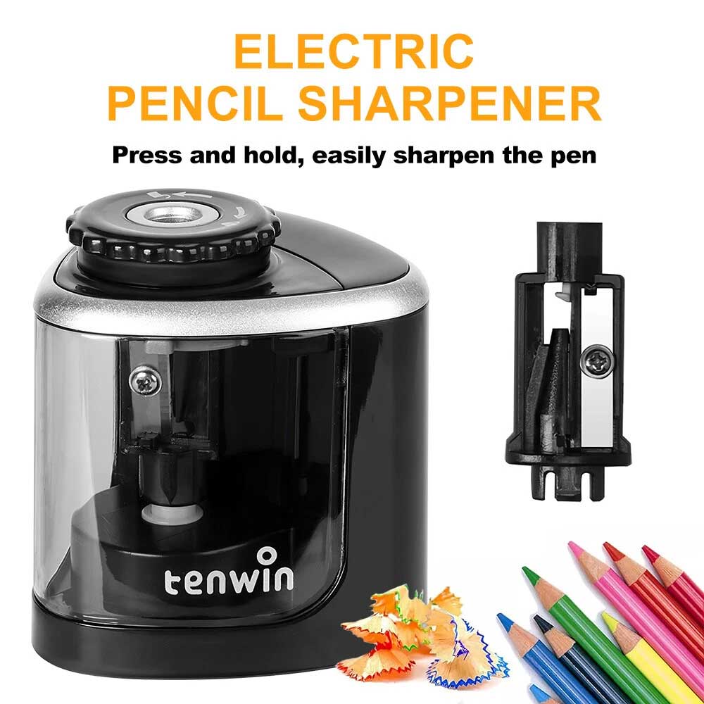 Electric Automatic Pencil Sharpener Battery Operated Kids School Office Gift