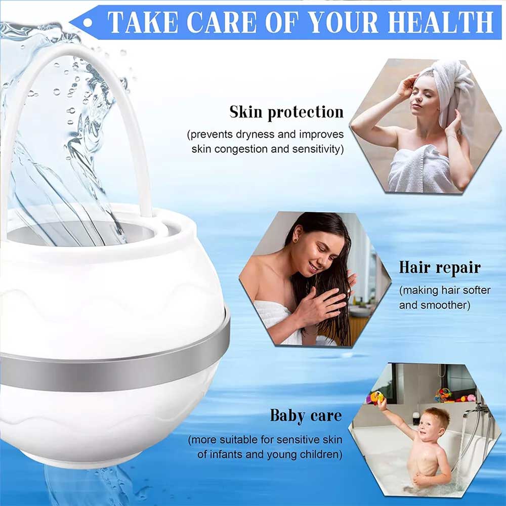 Bath Ball Water Filter – 2500 Gallon Capacity for Chlorine Removal & Skin-Softening Baths