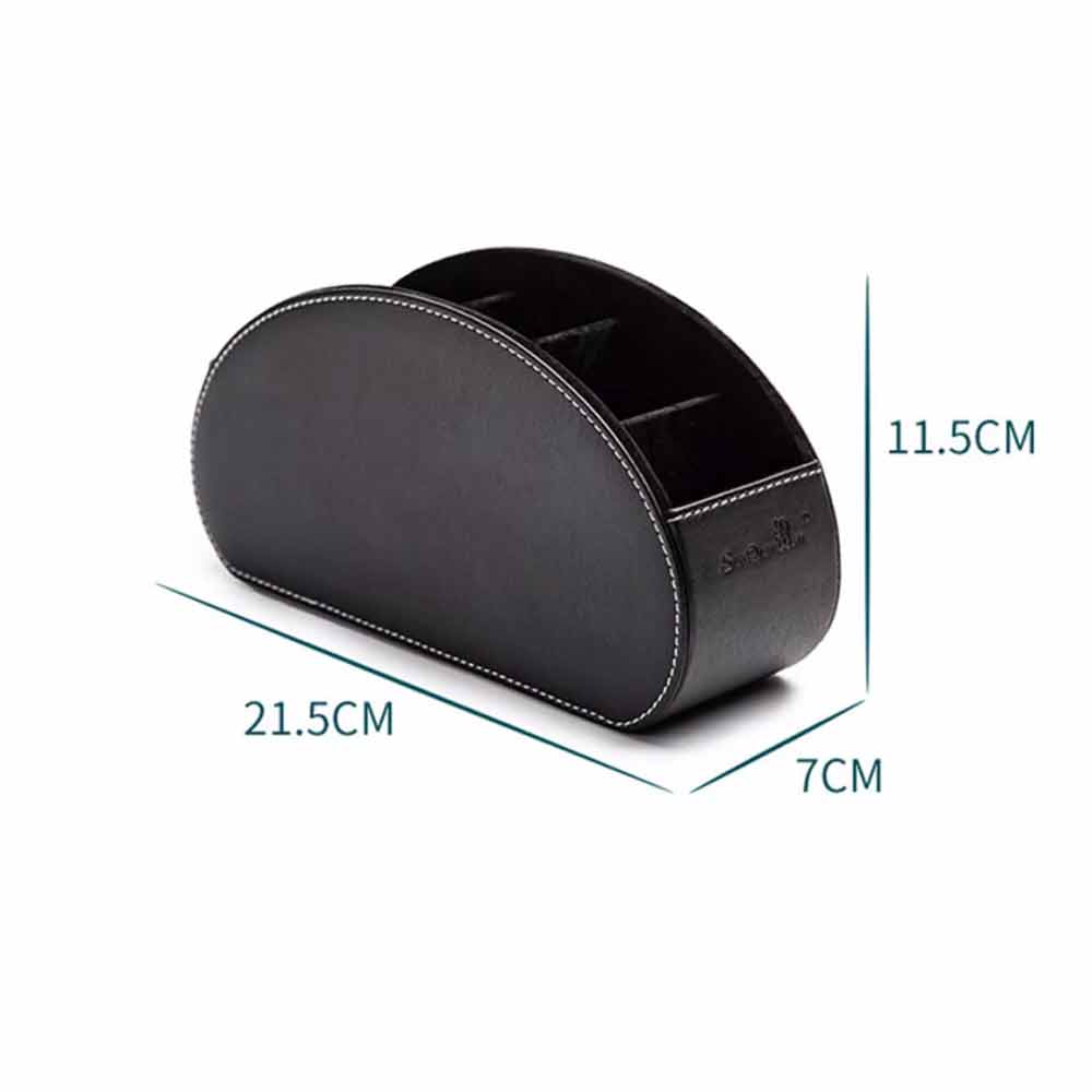 TV Remote Control Holder Table Storage Box 5 Grid Desktop Tidy Organizer Case