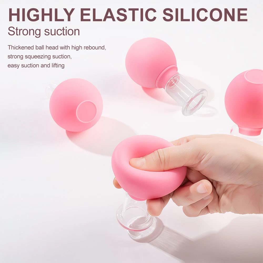 Facial Cupping Set 4PCS - Face Massage Skincare Tool, Cupping Glass for Skin Revitalize