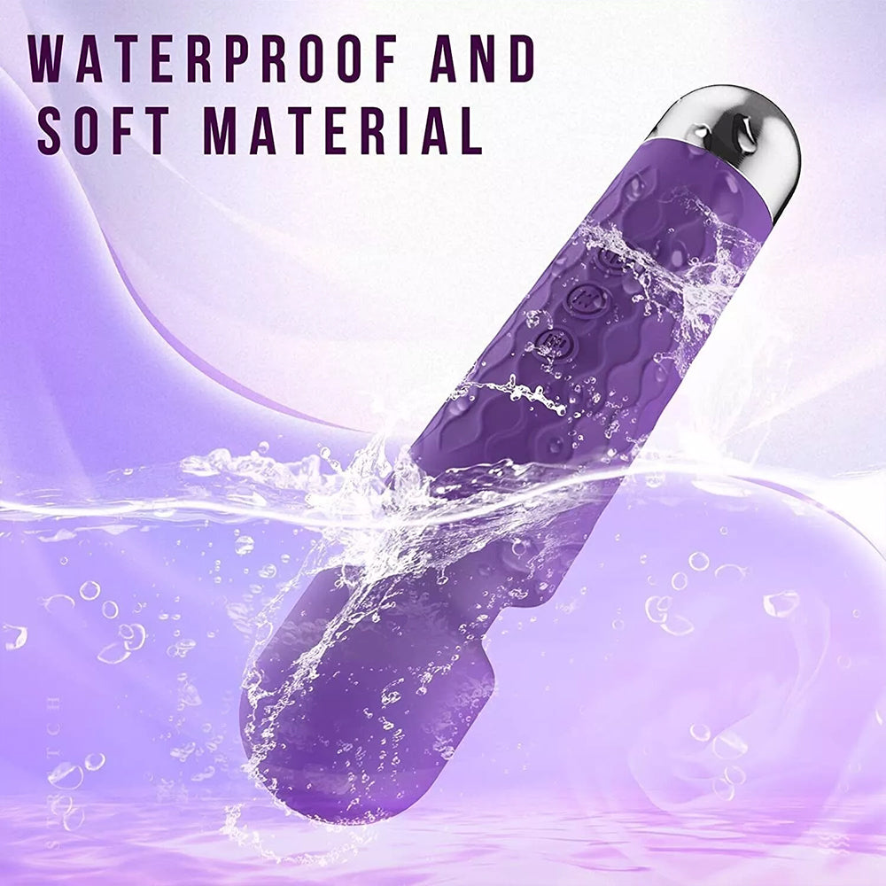 Rechargeable Clit Vibrator 20 Speeds Massage Wand Sex Toys for Women Masturbator